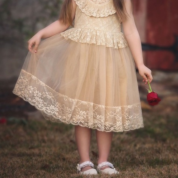 lynn frill hem midi dress